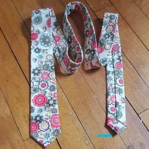 Vintage 1970s Floral Necktie